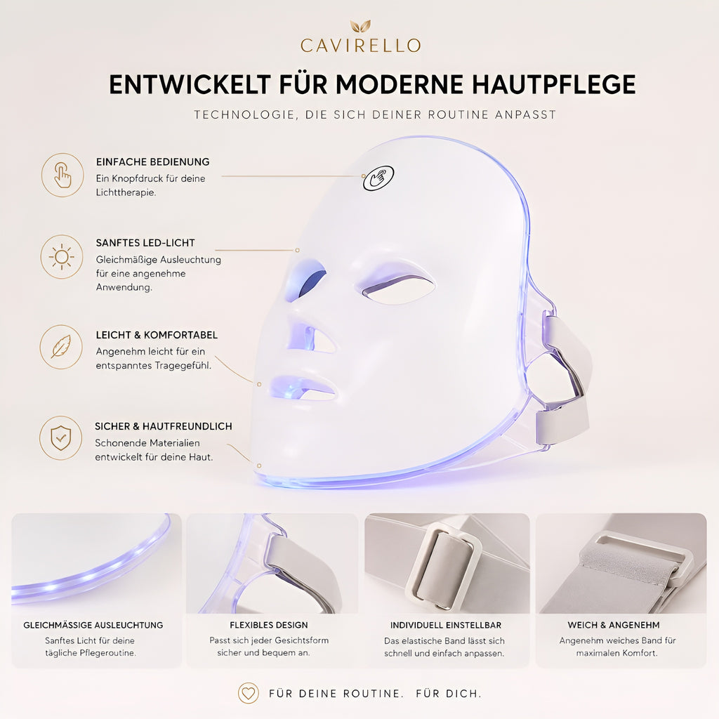 LED Gesichtsmaske 7 Farben