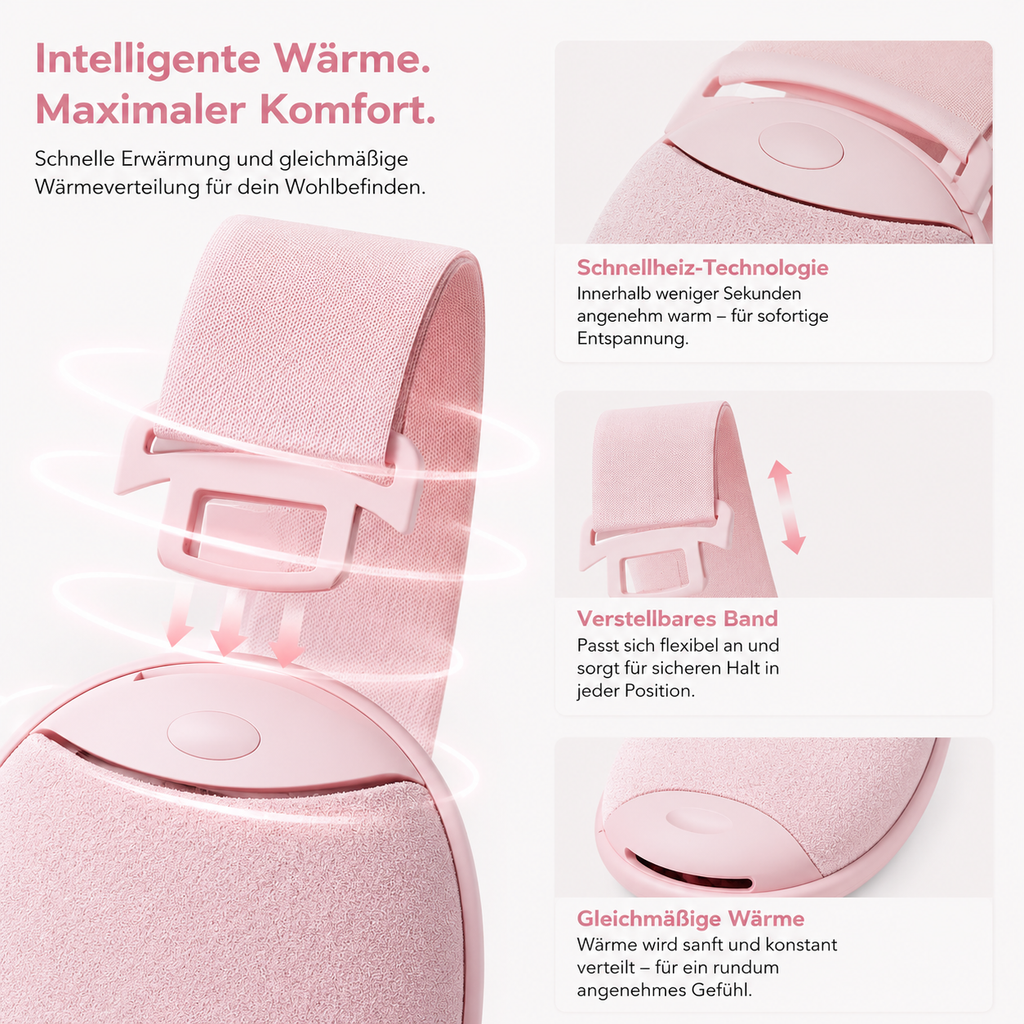 Massagegürtel Menstruation Elektrischer Wärme USB Heizpad Rücken Bauch Heizkisse